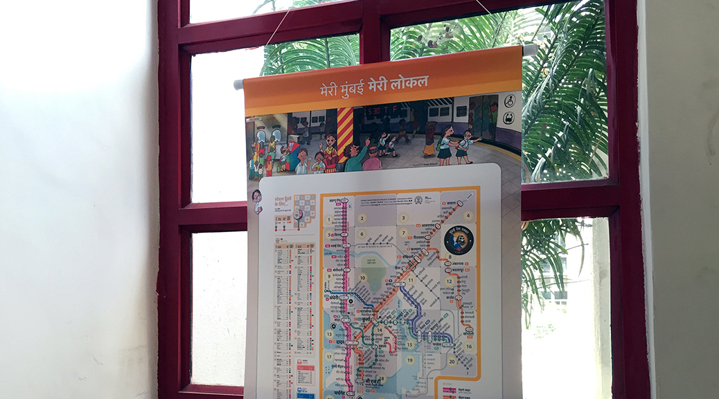 mumbai rail map my mumbai my local school chart print