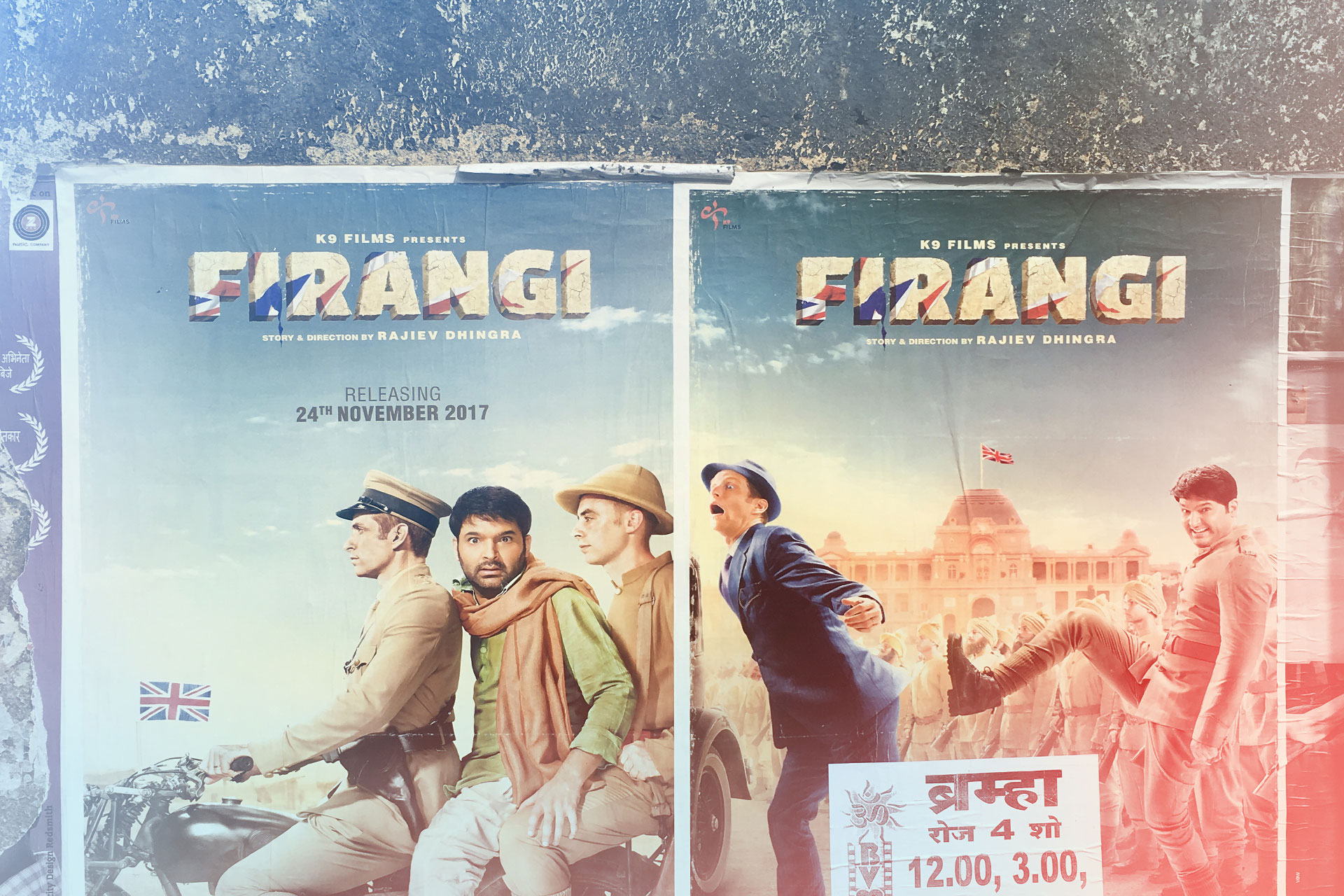 Firangi Bollywood Movie - Identity Design - Logo on the official Poster