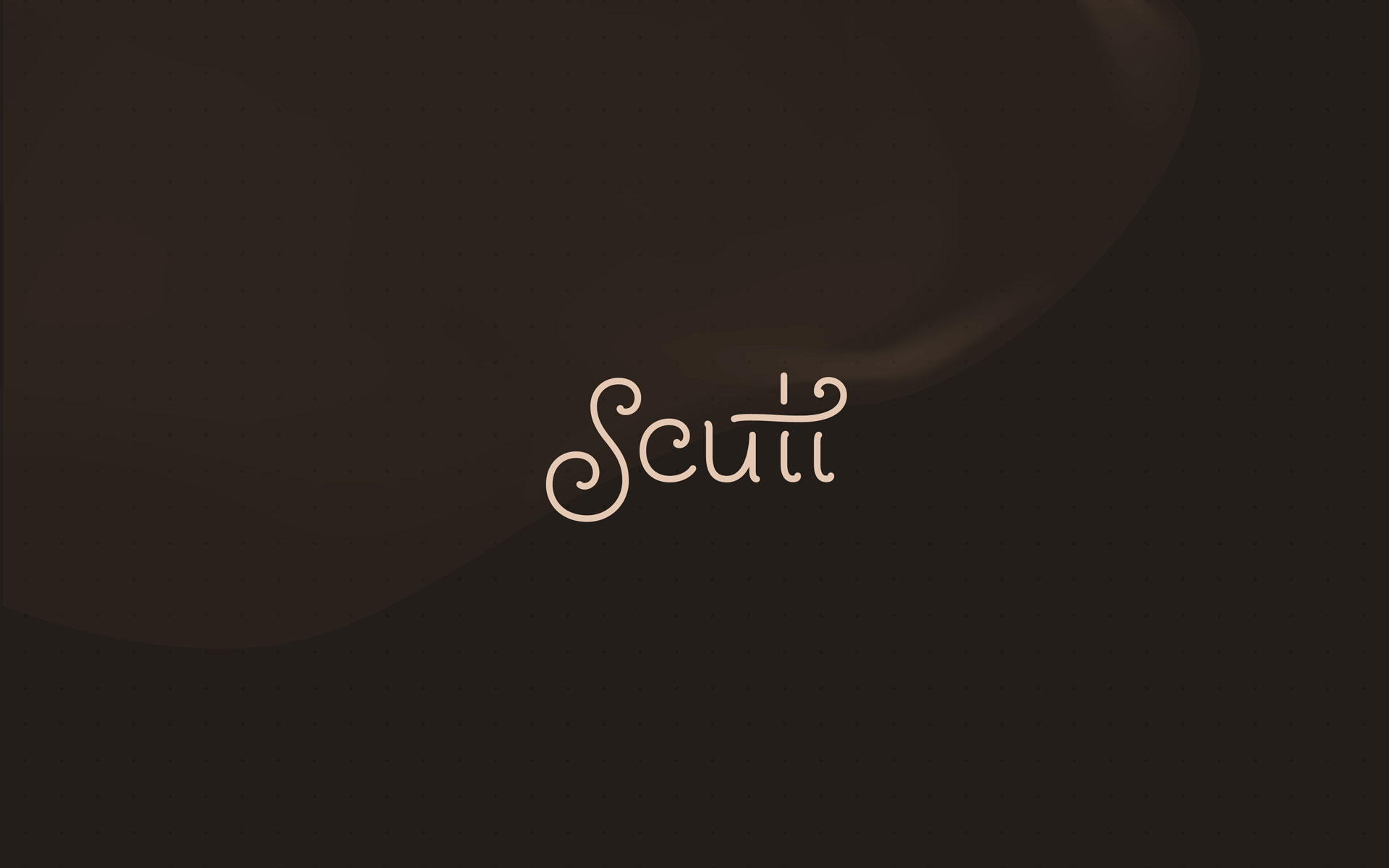 Scuti - Gourmet Desserts & Chocolates - Identity Design - Logotype with bg