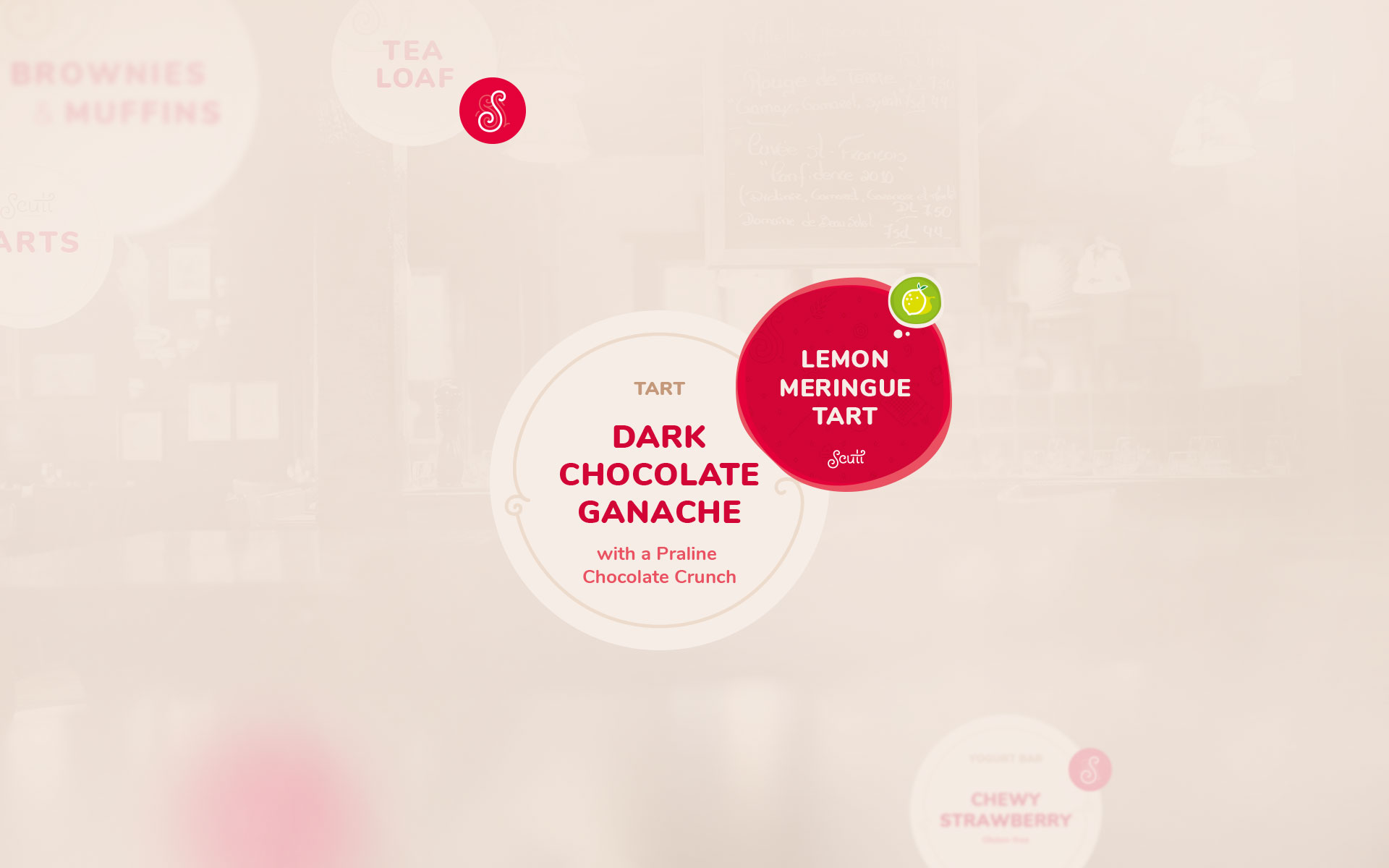 Scuti - Gourmet Desserts & Chocolates - Identity Design - Dark Chocolate Ganache