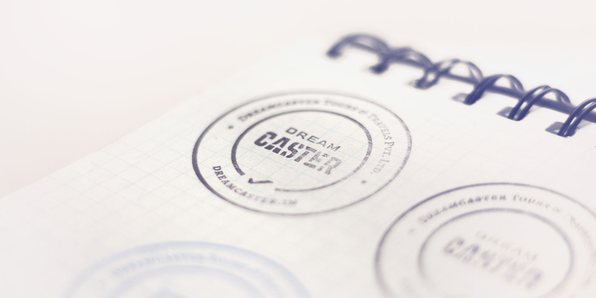 Dream Caster Tours and Travels - Branding - Stamp printed
