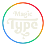 MagicType logo circle light colour